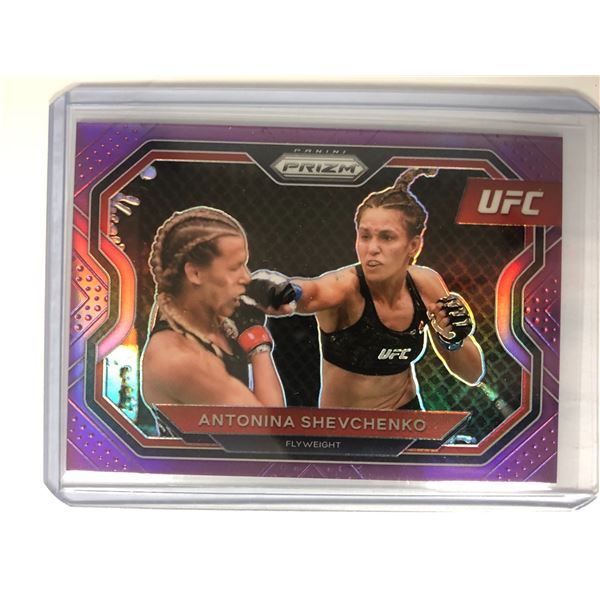 2021 PANINI PRIZM UFC #192 Purple Refractor ANTONINA SHEVCHENKO (086/149)