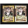 Image 1 : 2021 PANINI LEGACY FOOTBALL #162 ELIJAH MOORE ROOKIE CARD LOT (X2)