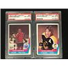 Image 1 : 1977 O-PEE-CHEE WHA GRADED NM-MT 8 HOCKEY CARD LOT (#52 FERGUSON/ #53 SOBCHUK)