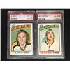 Image 1 : 1976 O-PEE-CHEE NM-MT 8 GRADED HOCKEY CARD LOT (#152 AL SMITH/ #153 BOB NYSTROM)