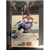 Image 1 : GUY LAFLEUR SIGNED HOCKEY CARD