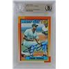 Image 1 : 1990 TOPPS #414B FRANK THOMAS AUTHENTIC AUTOGRAPH (BECKETT WITNESSED)