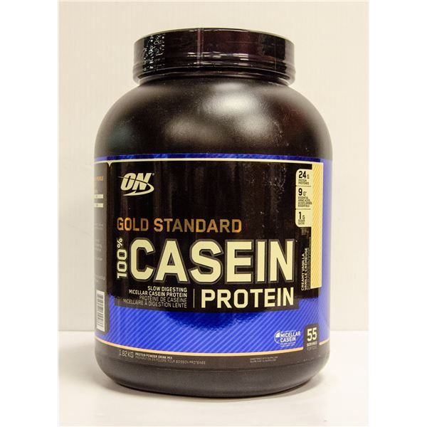 GOLD STANDARD 100% CASEIN PROTEIN. CREAMY VANILLA.