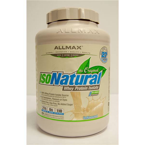 ALLMAX ISONATURAL WHEY PROTEIN ISOLATE 5LBS