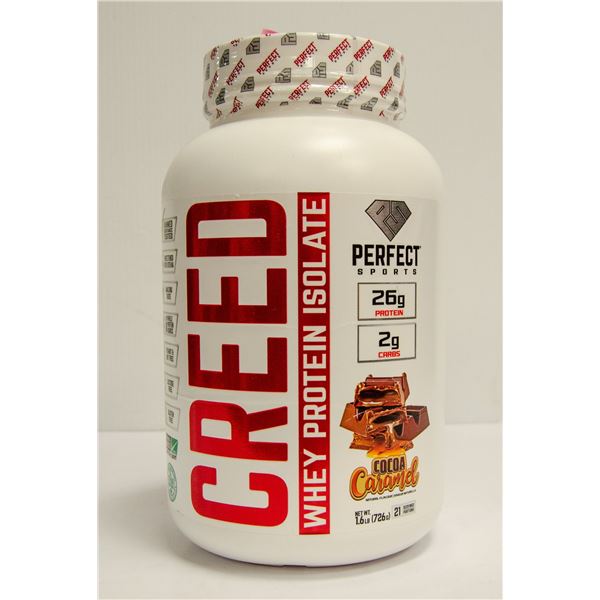 CREED WHEY PROTEIN ISOLATE COCOA CARAMEL