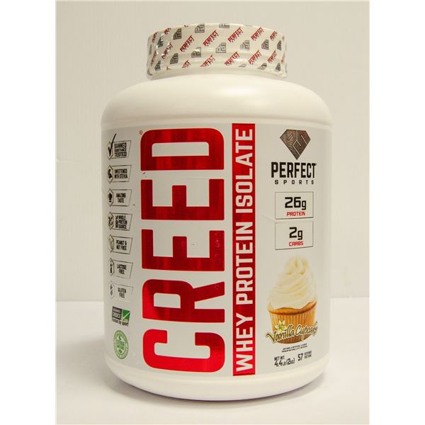 CREED WHEY PROTEIN ISOLATE VANILLA CUPCAKE