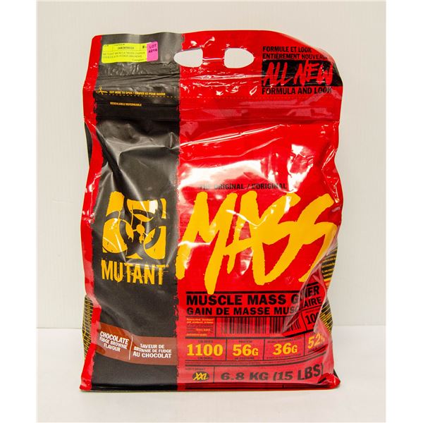 MUTANT MUSCLE MASS GAINER CHOCOLATE FUDGE BROWNIE