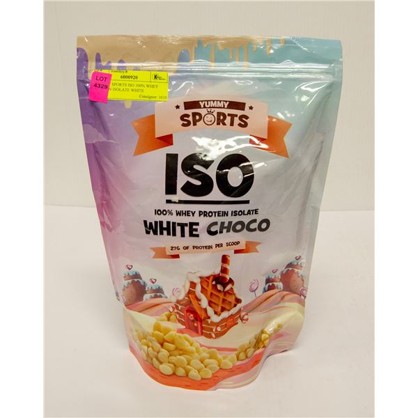 YUMMY SPORTS ISO 100% WHEY PROTEIN ISOLATE WHITE