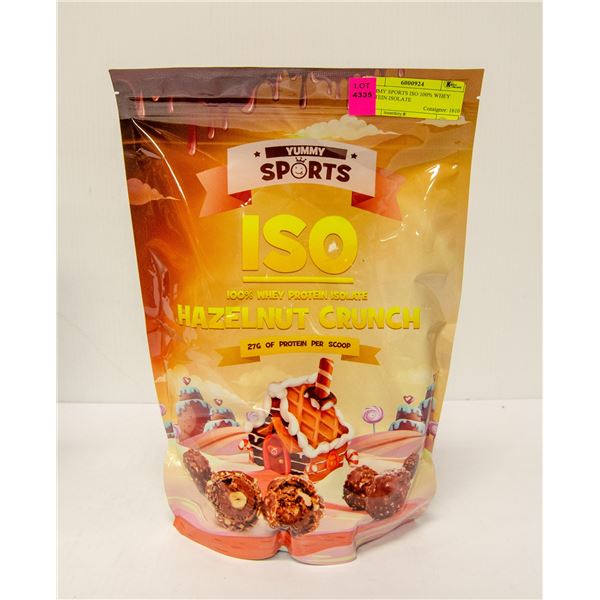 YUMMY SPORTS ISO 100% WHEY PROTEIN ISOLATE