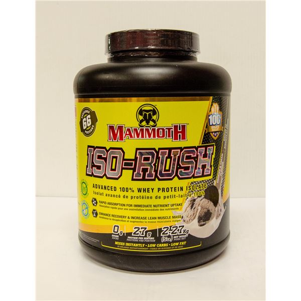 MAMMOTH ISO-RUSH ADVANCED 100% WHEY PROTEIN
