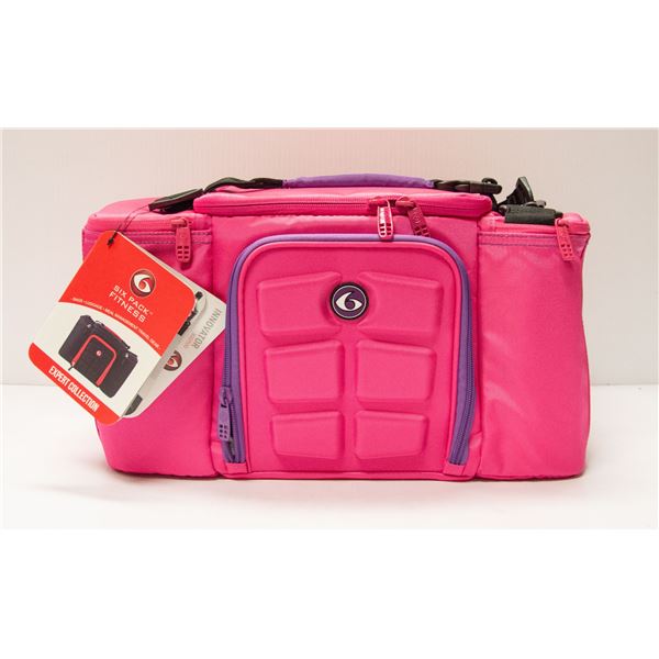 SIX PACK FITNESS PINK & PURPLE MEDIUM SIZE CARRY