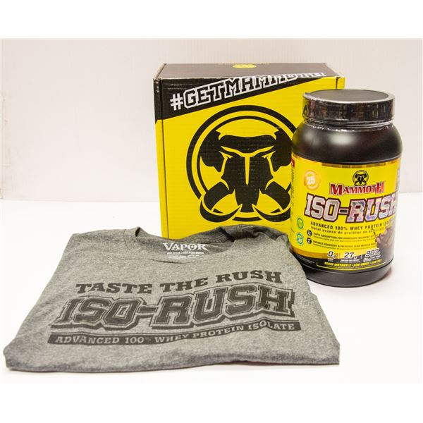 BOX INCLUDING MAMMOTH LARGE T-SHIRT & MAMMOTH ISO