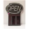Image 1 : LED LIGHT UP OPEN SIGN WORKING W/ CORD