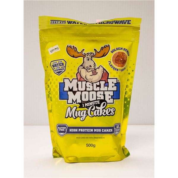 MUSCLE MOOSE HIGH PROTEIN MUG CAKES GOLDEN SYRUP