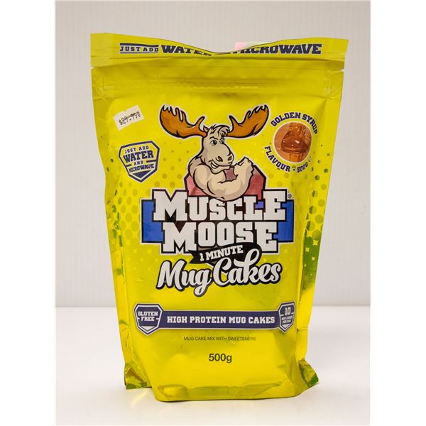MUSCLE MOOSE HIGH PROTEIN MUG CAKES GOLDEN SYRUP