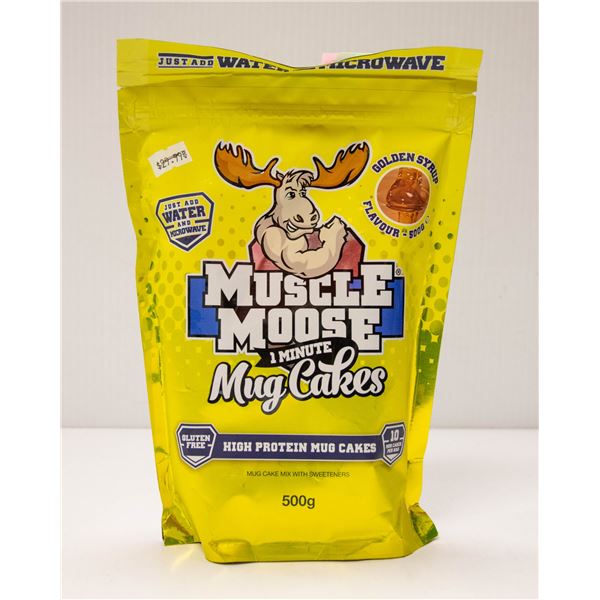MUSCLE MOOSE HIGH PROTEIN MUG CAKES GOLDEN SYRUP