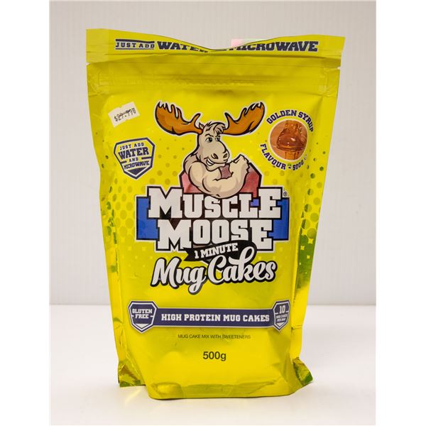 MUSCLE MOOSE HIGH PROTEIN MUG CAKES GOLDEN SYRUP