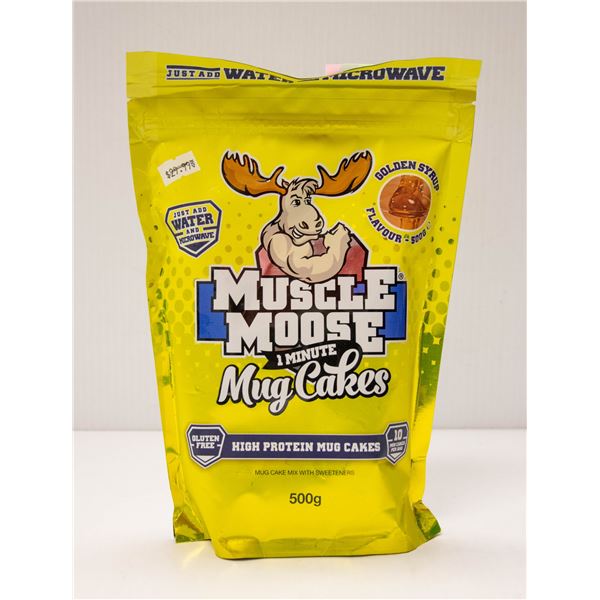 MUSCLE MOOSE HIGH PROTEIN MUG CAKES GOLDEN SYRUP