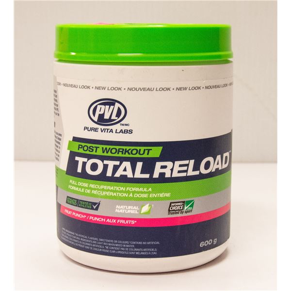 PVL TOTAL RELOAD POST-WORKOUT FORMULA FRUIT PUNCH