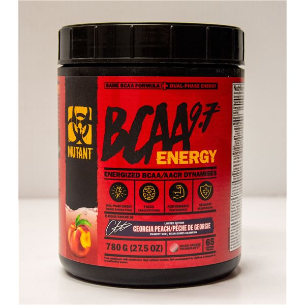 MUTANT BCAA 9.7 ENERGIZED BCAA GEORGIA PEACH