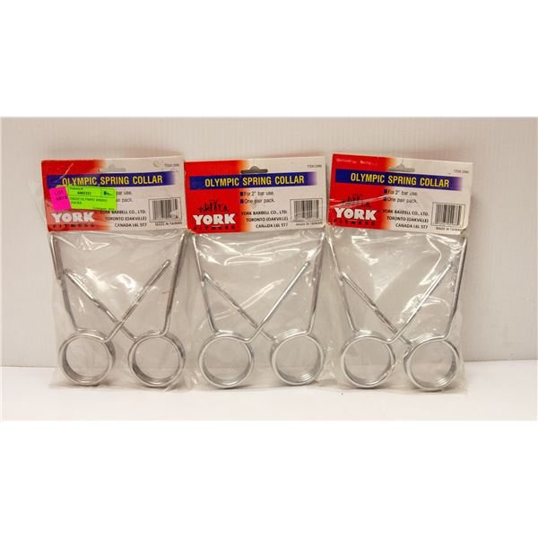 LOT OF THREE OLYMPIC SPRING COLLAR PACKS