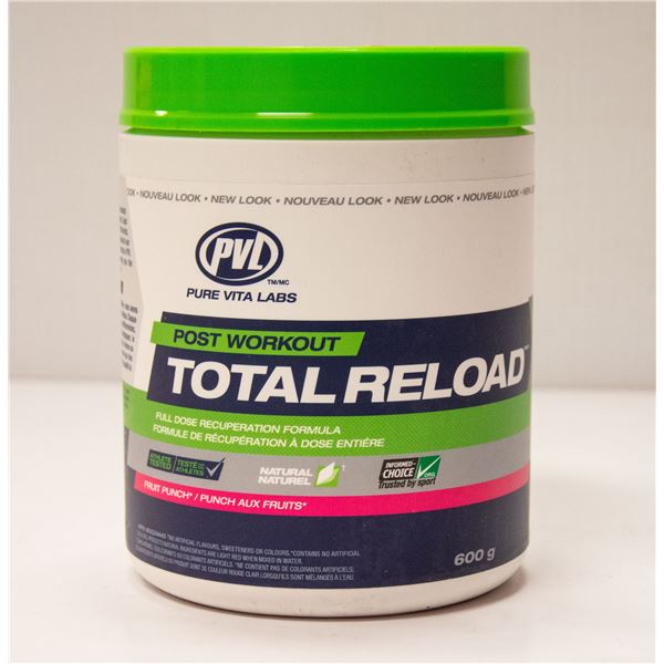 PVL TOTAL RELOAD POST-WORKOUT FORMULA FRUIT PUNCH