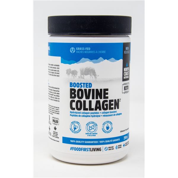 BOOSTED BOVINE COLLAGEN UNFLAVOURED 250G