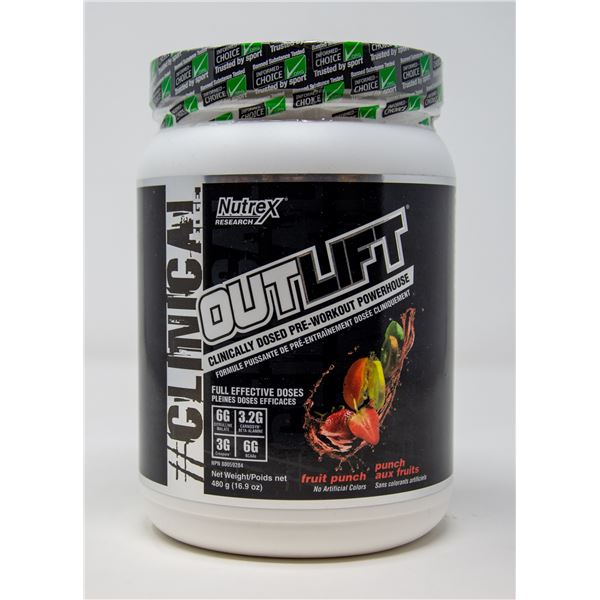 NUTREX OUTLIFT CLINICALLY DOSED PRE-WORKOUT
