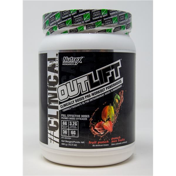 NUTREX OUTLIFT CLINICALLY DOSED PRE-WORKOUT