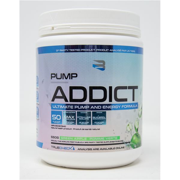 PUMP ADDICT ULTIMATE PUMP AND ENERGY FORMULA GREEN
