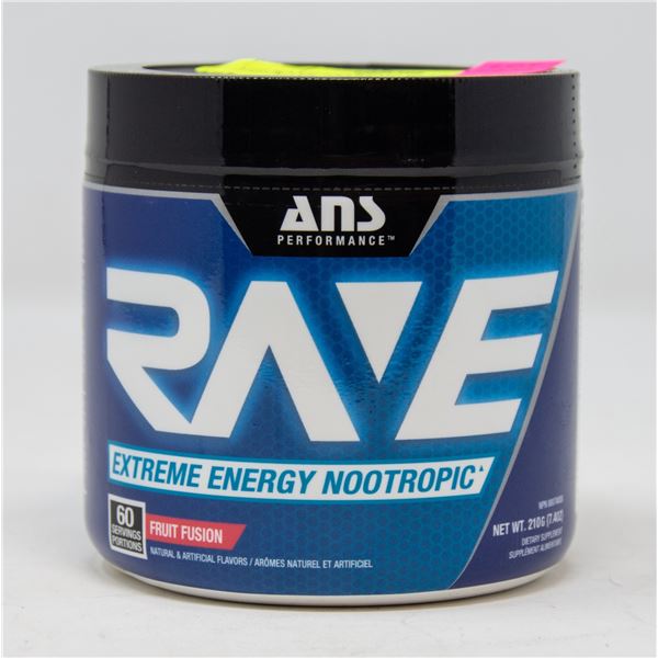 ANS RAVE EXTREME ENERGY NOOTROPIC FRUIT FUSION
