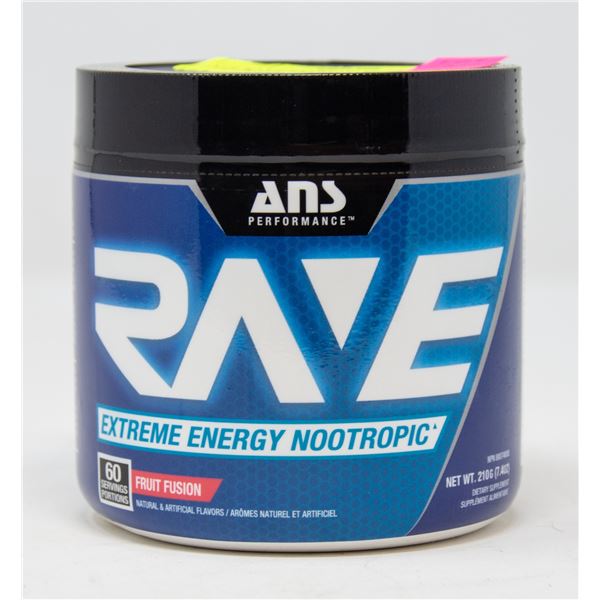 ANS RAVE EXTREME ENERGY NOOTROPIC FRUIT FUSION