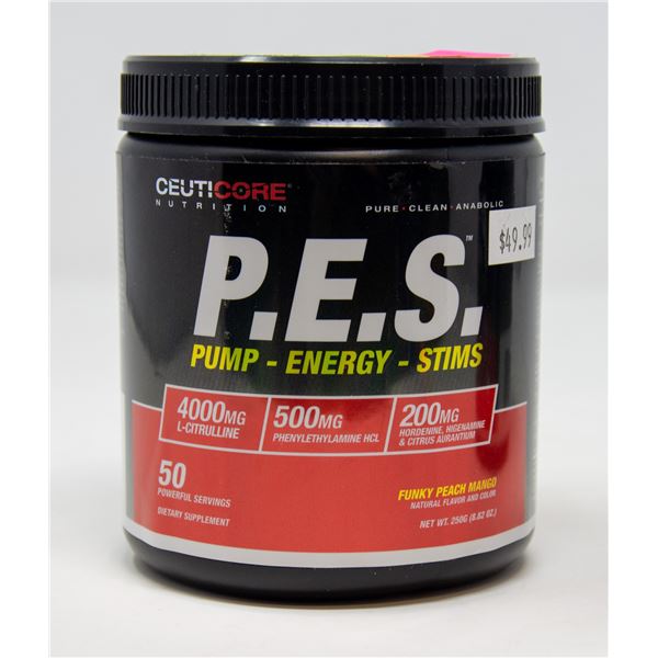 CEUTICORE P.E.S. PUMP-ENERGY-STIMS FUNKY PEACH