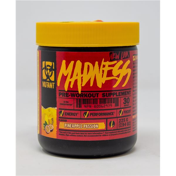 MUTANT MADNESS PRE-WORKOUT SUPPLEMENT PINEAPPLE