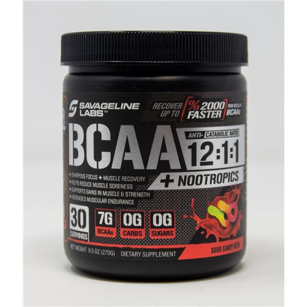 SAVAGE LINE-LABS BCAA+NOOTROPICS SOUR CANDY KEYS