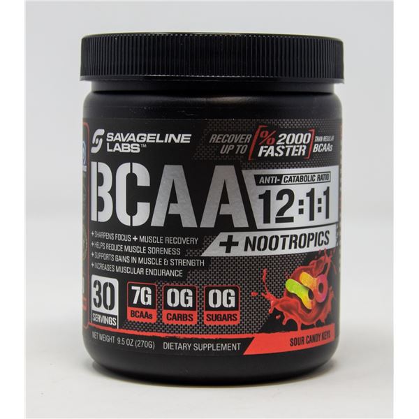 SAVAGE LINE-LABS BCAA+NOOTROPICS SOUR CANDY KEYS