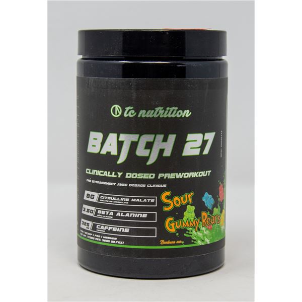 TC NUTRITION BATCH 27 CLINICALLY DOSED PRE-WORKOUT