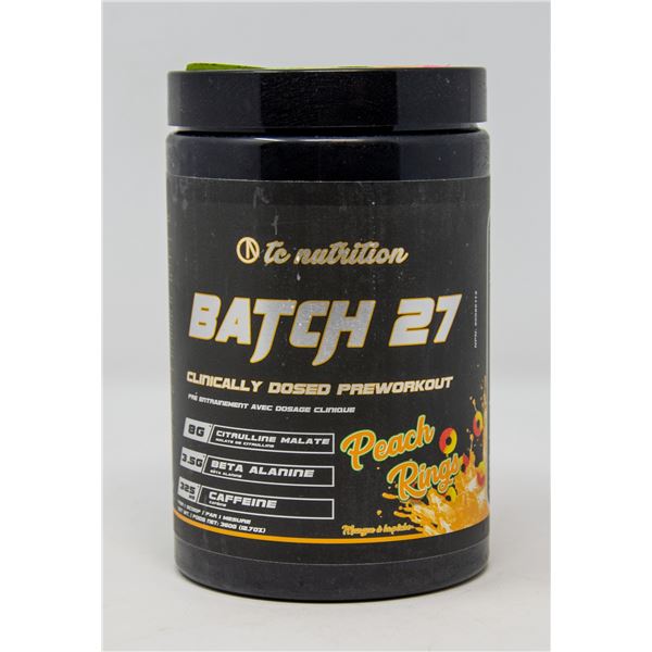 TC NUTRITION BATCH 27 CLINICALLY DOSED PRE-WORKOUT