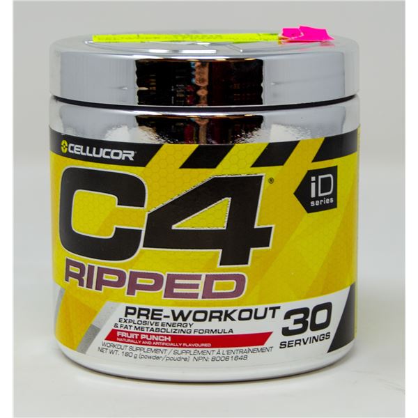 CELLUCOR C4 RIPPED PRE-WORKOUT EXPLOSIVE ENERGY &