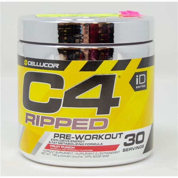 CELLUCOR C4 RIPPED PRE-WORKOUT EXPLOSIVE ENERGY &