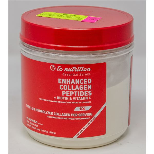 TC NUTRITION ENHANCED COLLAGEN PEPTIDES+BIOTIN &