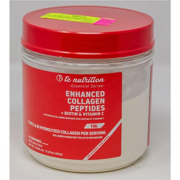 TC NUTRITION ENHANCED COLLAGEN PEPTIDES+BIOTIN &