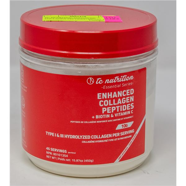 TC NUTRITION ENHANCED COLLAGEN PEPTIDES+BIOTIN &