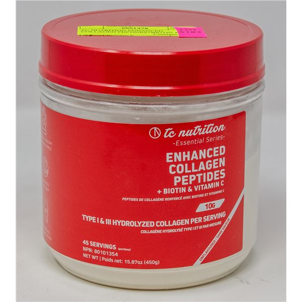 TC NUTRITION ENHANCED COLLAGEN PEPTIDES+BIOTIN &