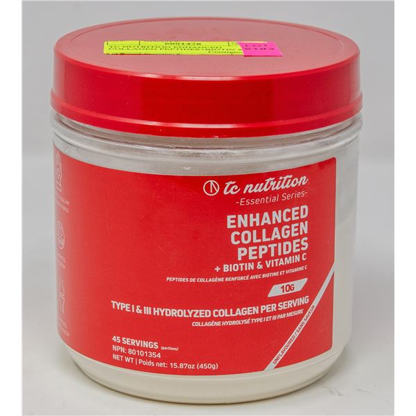 TC NUTRITION ENHANCED COLLAGEN PEPTIDES+BIOTIN &