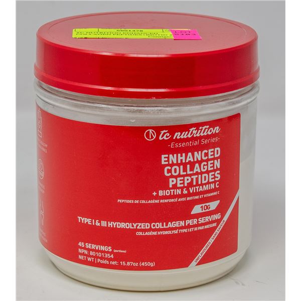TC NUTRITION ENHANCED COLLAGEN PEPTIDES+BIOTIN &