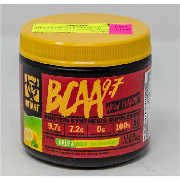 MUTANT BCAA 9.7 PROTEIN SYNTHESIS SUPPLEMENT HALF