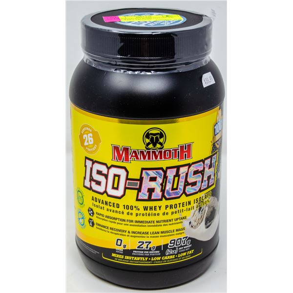 MAMMOTH ISO-RUSH ADVANCED 100% WHEY PROTEIN