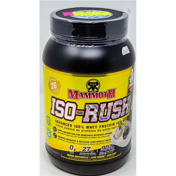 MAMMOTH ISO-RUSH ADVANCED 100% WHEY PROTEIN