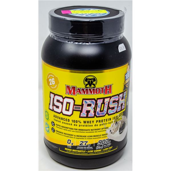 MAMMOTH ISO-RUSH ADVANCED 100% WHEY PROTEIN